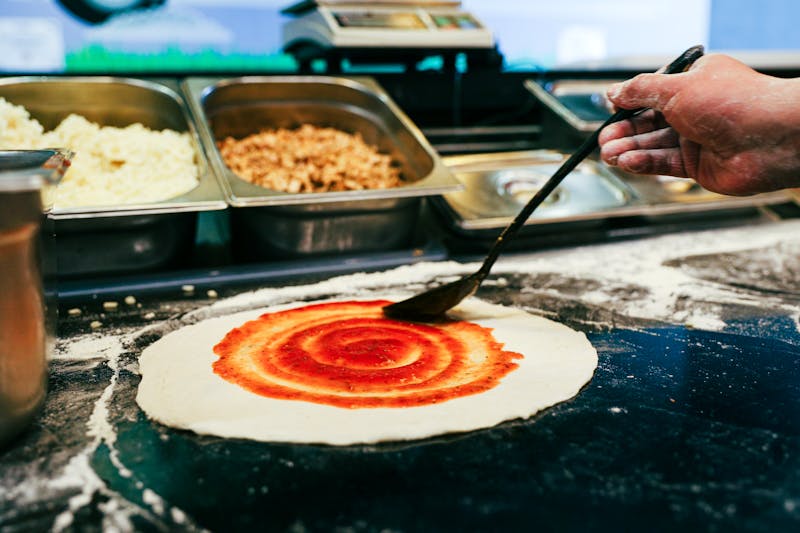 White Out - white sauce specialty pizza